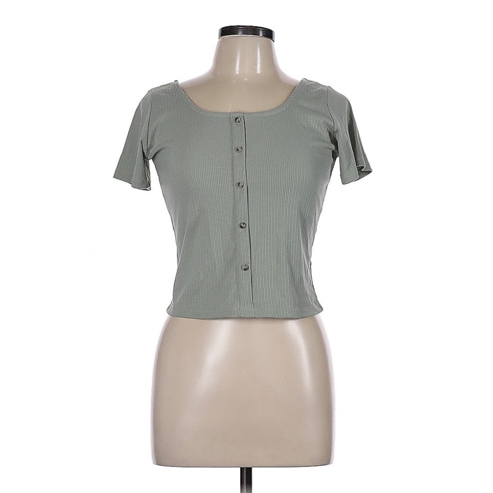 Beinuor Button Down Crop Top | SIZE L